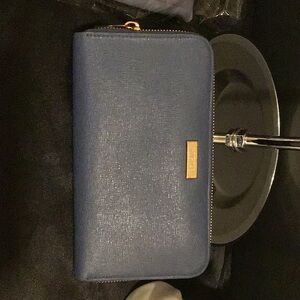 PreOwned ~ Furla Saffiano Zipper Wallet ~ Blue